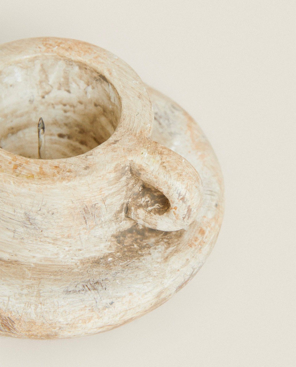 Terracotta Antique Design Candleholder