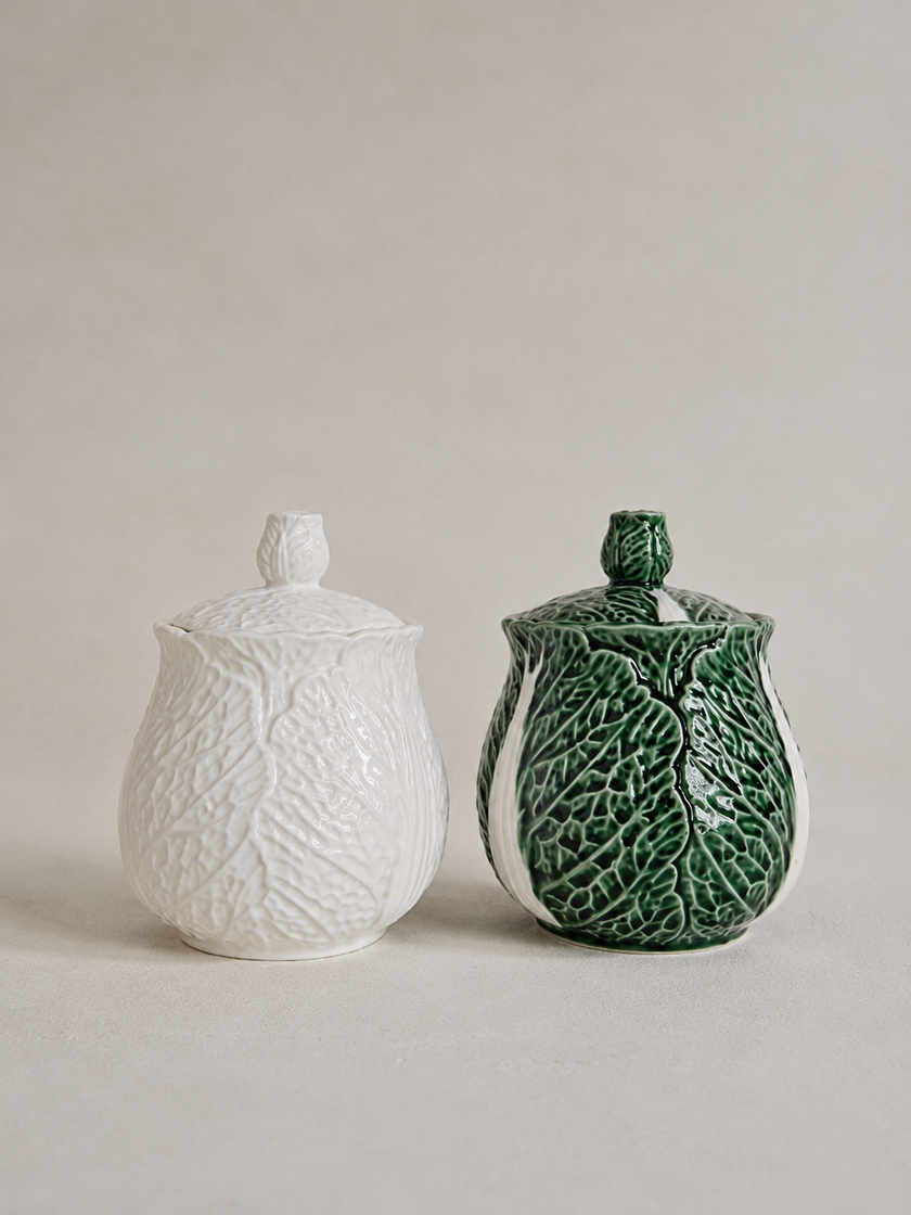 White Cabbage Canister 16cm