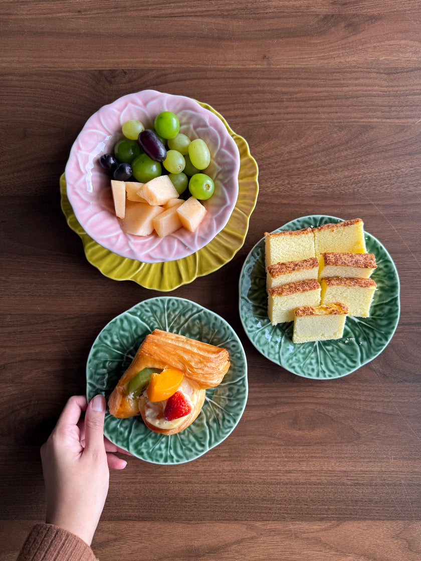 Green Cabbage Dessert Plate 16.5cm