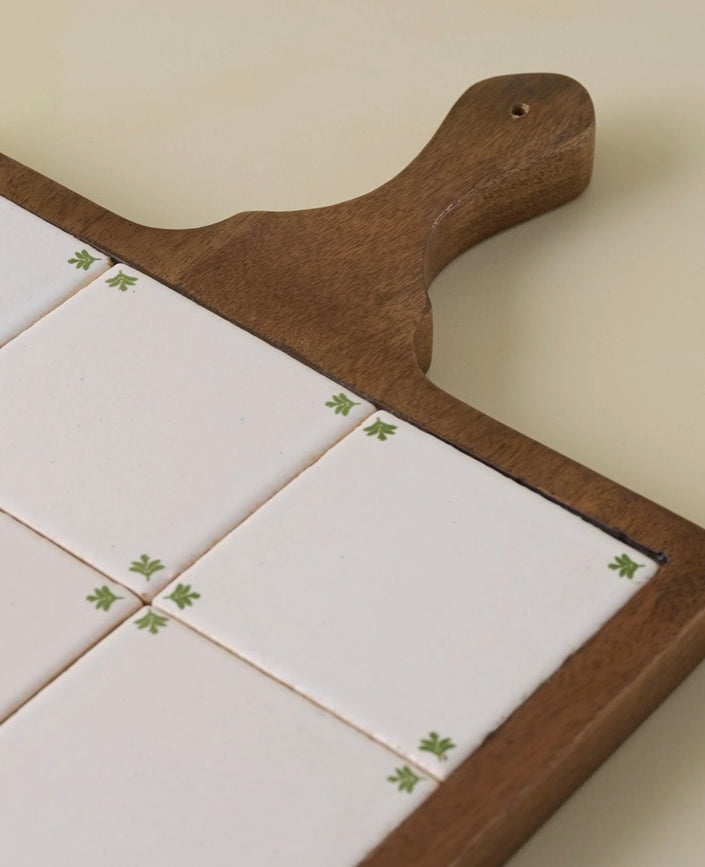 Dutch Printed Ceramic Serving Board