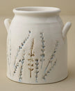 Pressed Floral Utensil Crock