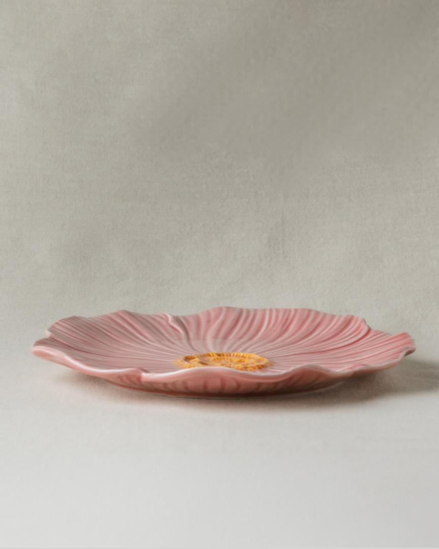 Pastel Floral Dinner Plate 25cm (Rose Pink)