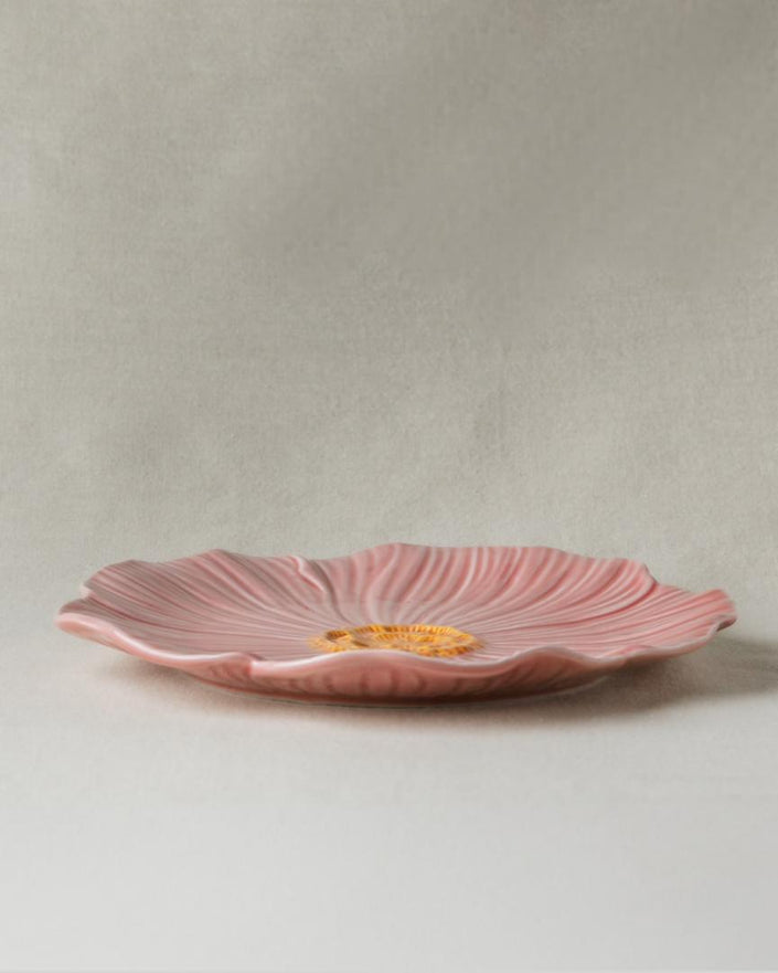 Pastel Floral Dinner Plate 25cm (Rose Pink)