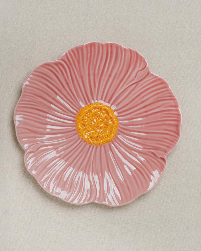 Pastel Floral Dinner Plate 25cm (Rose Pink)