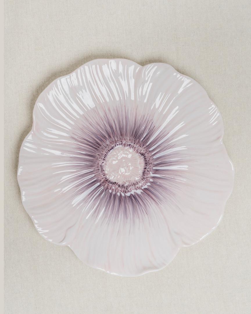Pastel Floral Dinner Plate 25cm (lilac bloom)