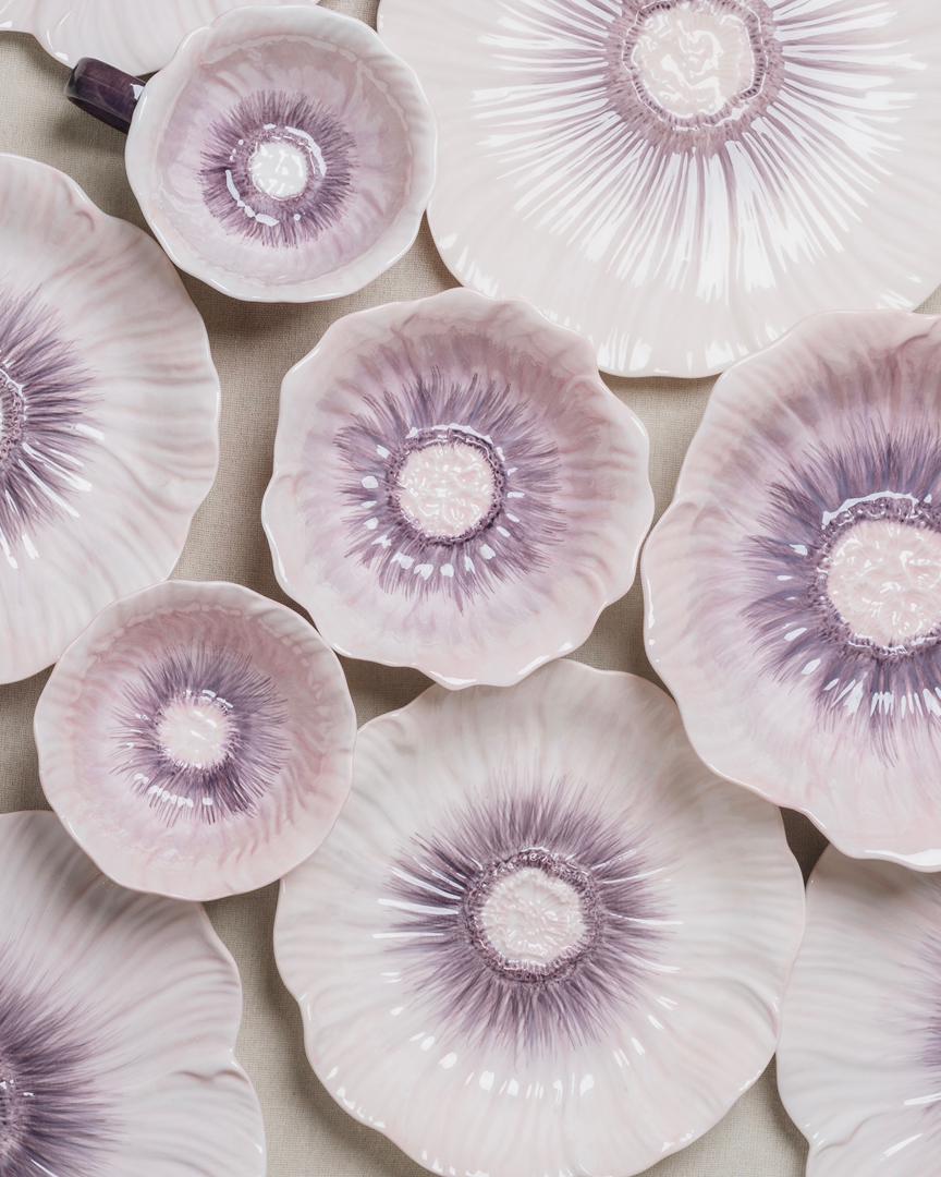 Pastel Floral Side Plate 20cm (Lilac Bloom)