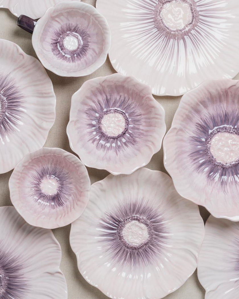 Pastel Floral Side Plate 20cm (Lilac Bloom)