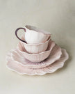 Pastel Floral Mug & Saucer (Lilac Bloom)
