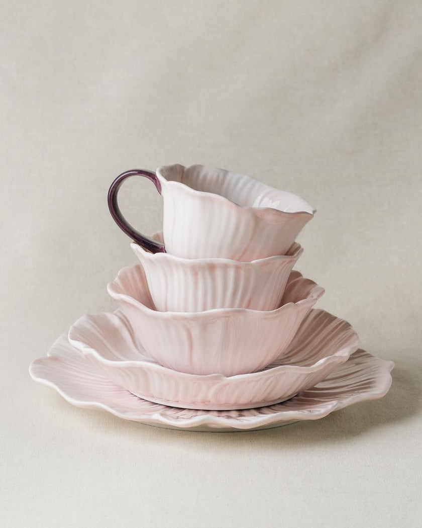 Pastel Floral Large Serving Bowl 22cm (Lilac Bloom - Set of 2)