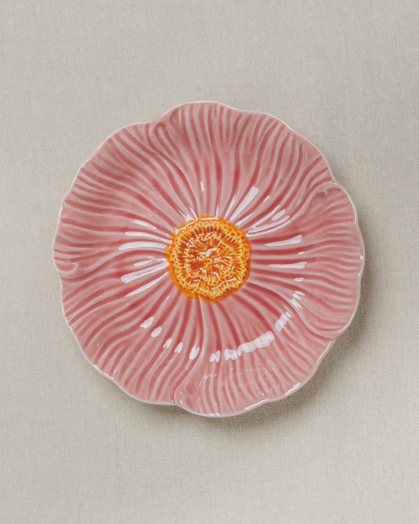 Pastel Floral Side Plate 20cm (Rose Pink)