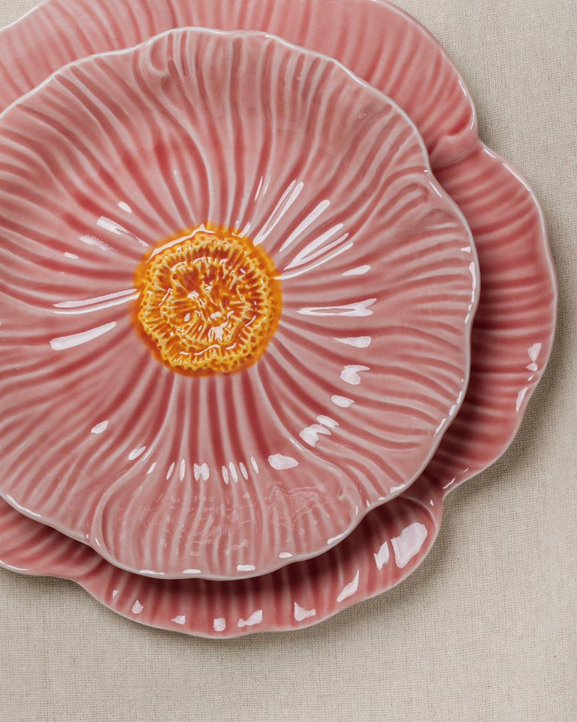 Pastel Floral Side Plate 20cm (Rose Pink)
