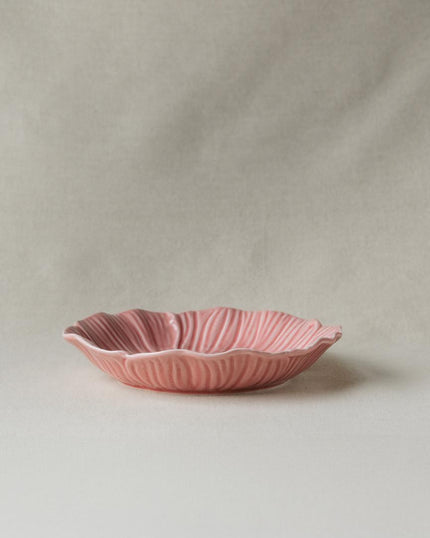 Pastel Floral Side Plate 20cm (Rose Pink)