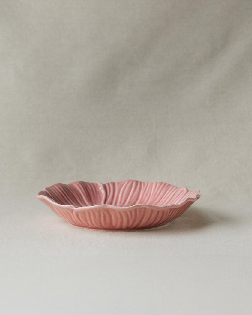 Pastel Floral Side Plate 20cm (Rose Pink)