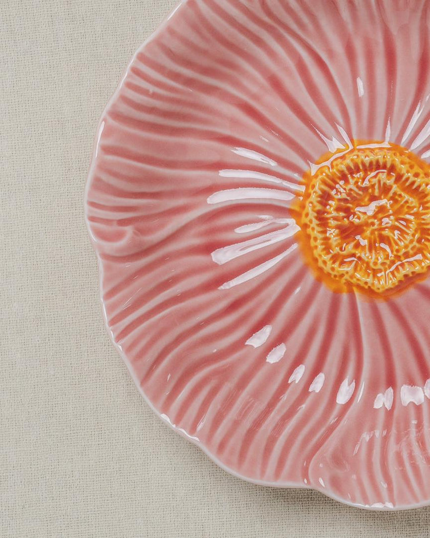 Pastel Floral Side Plate 20cm (Rose Pink)