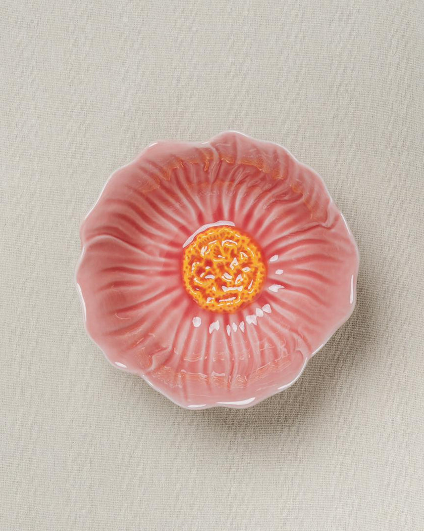 Pastel Floral Medium Bowl 15cm (Rose Pink)