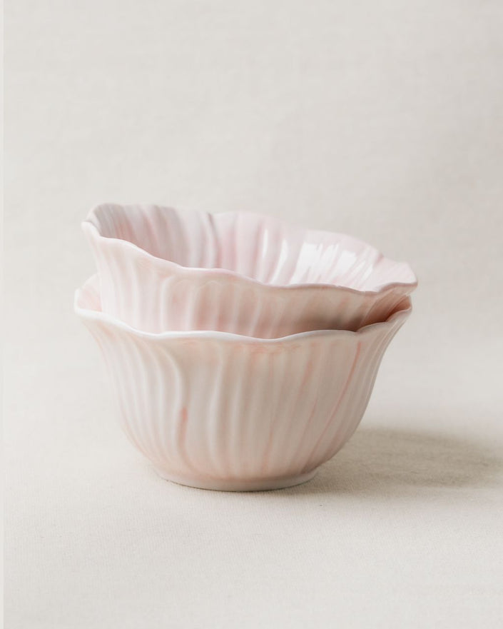 Pastel Floral Small Nibble Bowl 12 cm (Lilac Bloom - Set of 2)