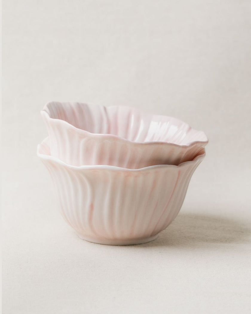 Pastel Floral Small Nibble Bowl 12 cm (Lilac Bloom - Set of 2)