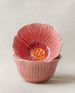 Pastel Floral Small Nibble Bowl 12 cm (Rose Pink - Set of 2)