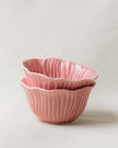 Pastel Floral Small Nibble Bowl 12 cm (Rose Pink - Set of 2)