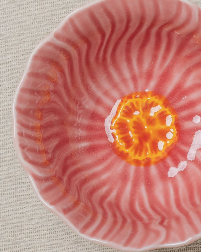 Pastel Floral Small Nibble Bowl 12 cm (Rose Pink - Set of 2)