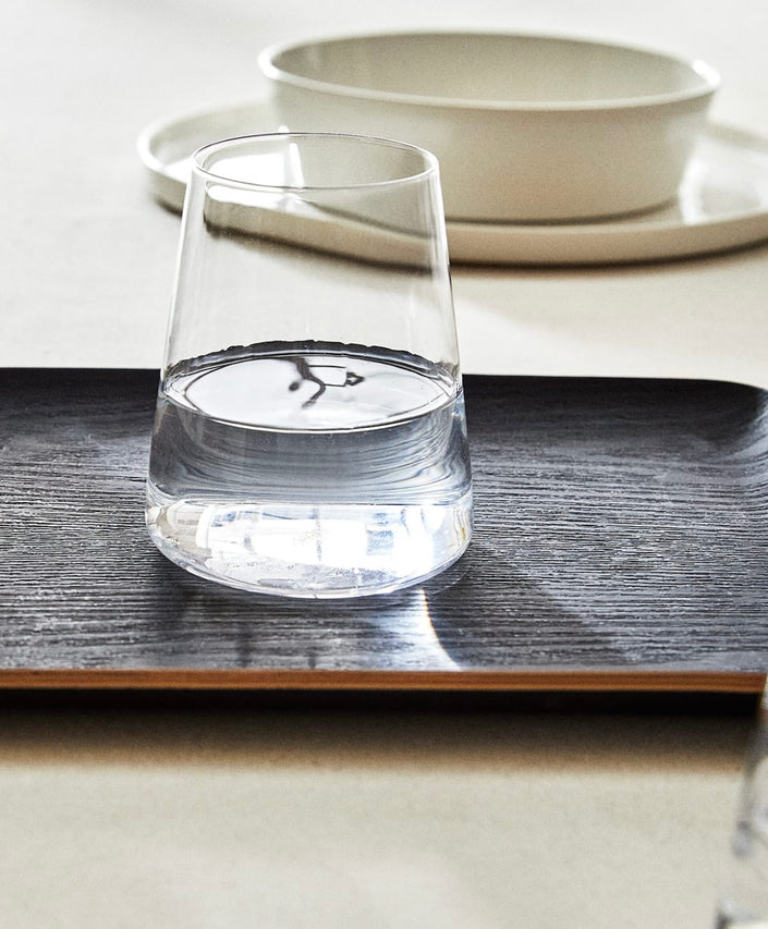 Rectangular Non-Slip Wooden Tray in Black Wood