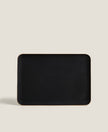 Rectangular Non-Slip Wooden Tray in Black Wood