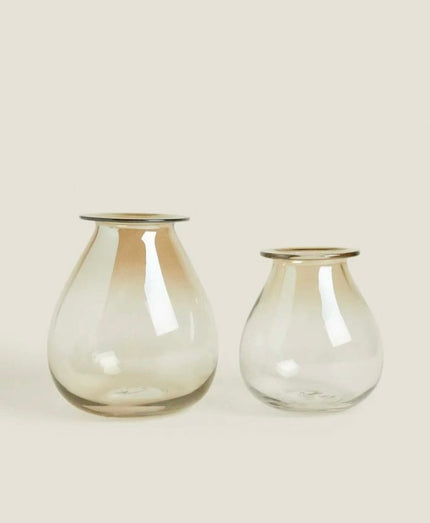 Droplet Smoky Glass Vase (Large)