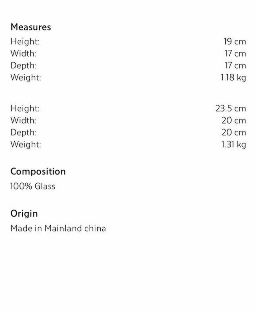 Droplet Smoky Glass Vase (Large)