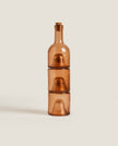 Set of 3 Stackable Glass Cruet with Cork
