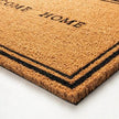 Welcome Home Coir Doormat Black/Tan with Border