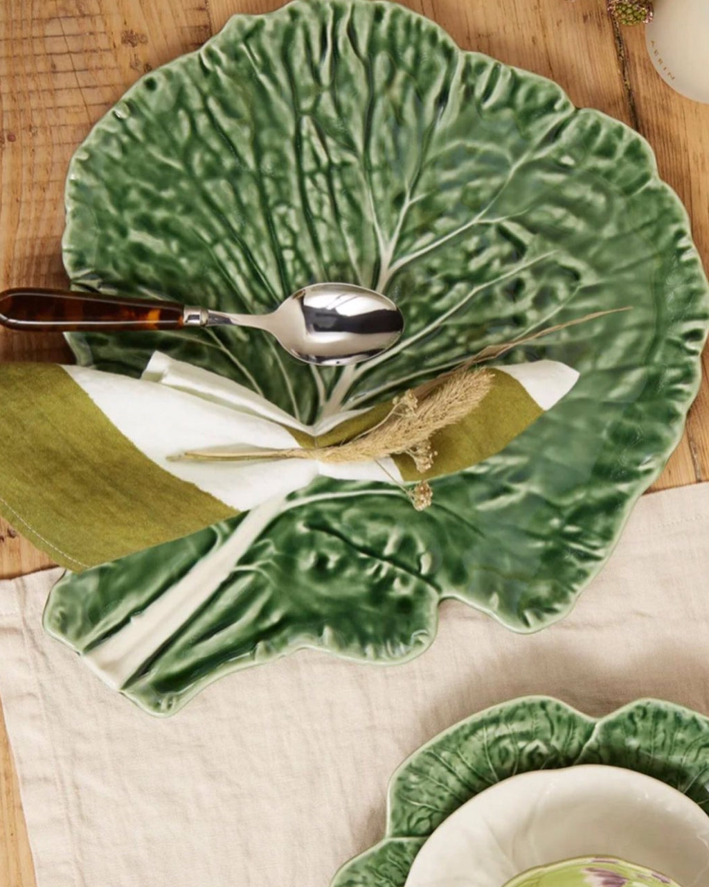 Green Cabbage Cheese Platter