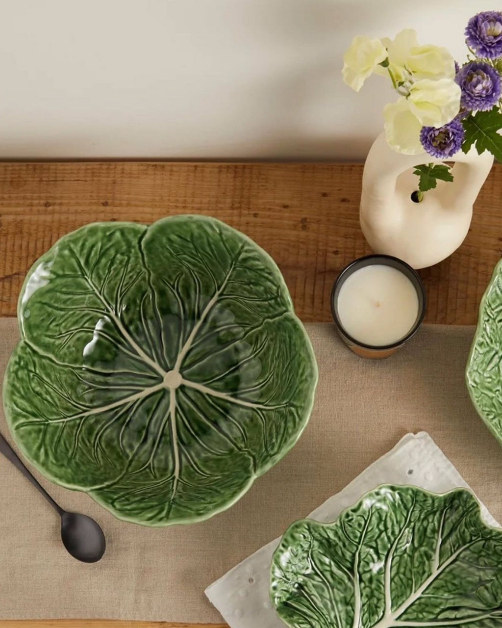 Large Salad Bowl In Green