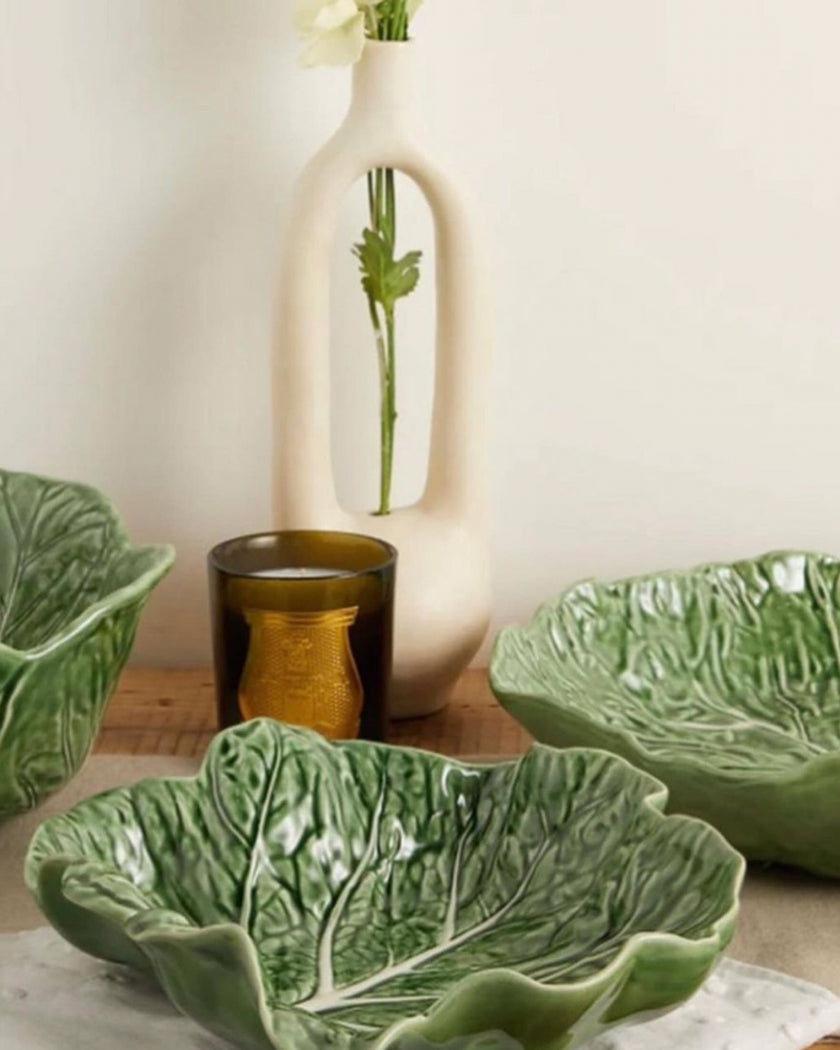 Cabbage Serving Concave leaf 27cm