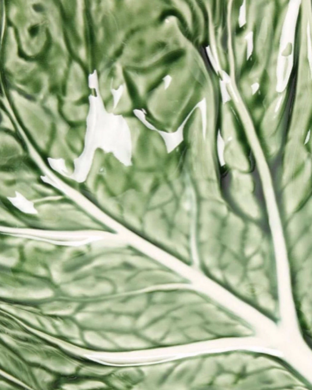 Cabbage Serving Concave leaf 27cm