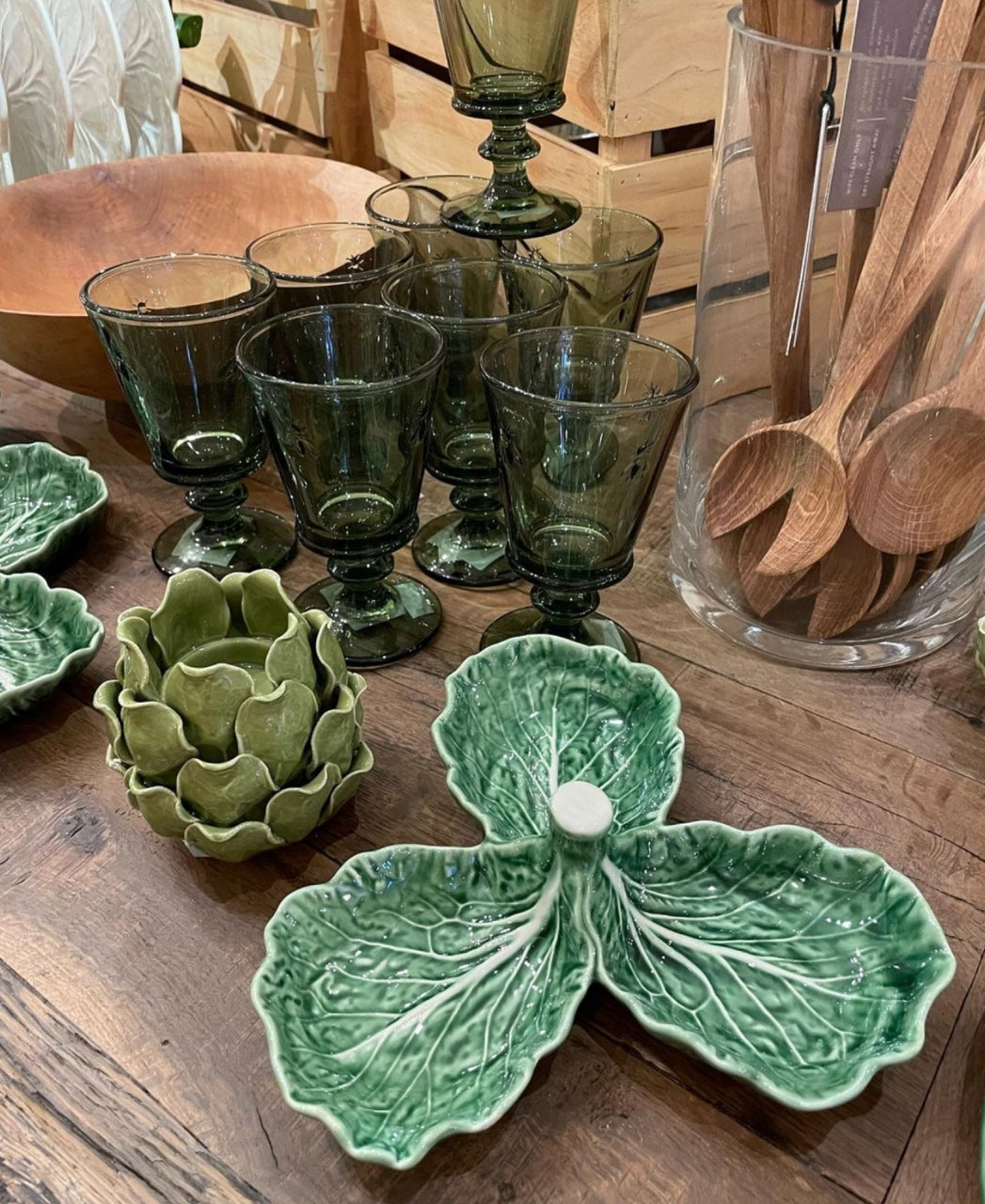 Green Cabbage Olive Dish