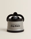 Knife Sharpener with Suction Cup in Grey