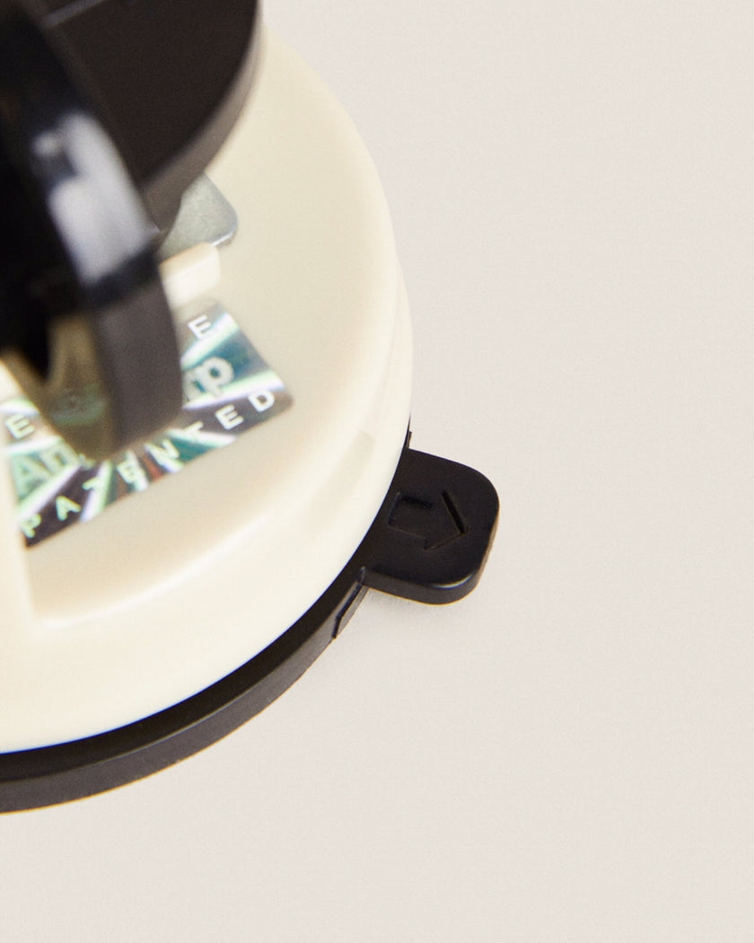 Knife Sharpener with Suction Cup in Grey