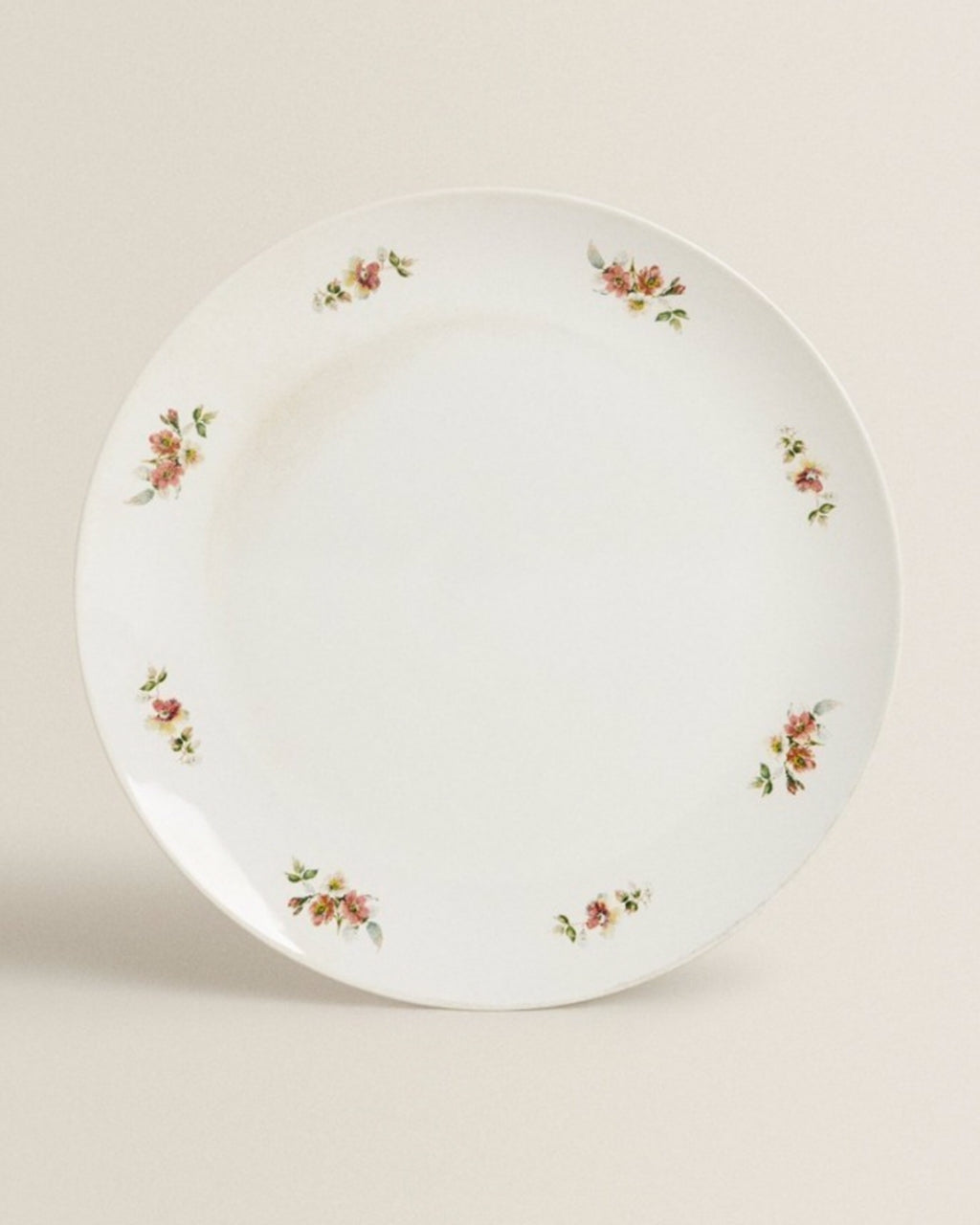 Floral Stoneware Round Large Serving Dish Platter