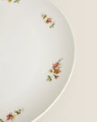 Floral Stoneware Round Large Serving Dish Platter