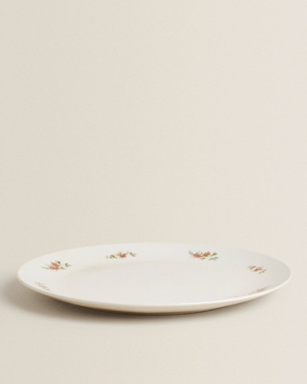 Floral Stoneware Round Large Serving Dish Platter