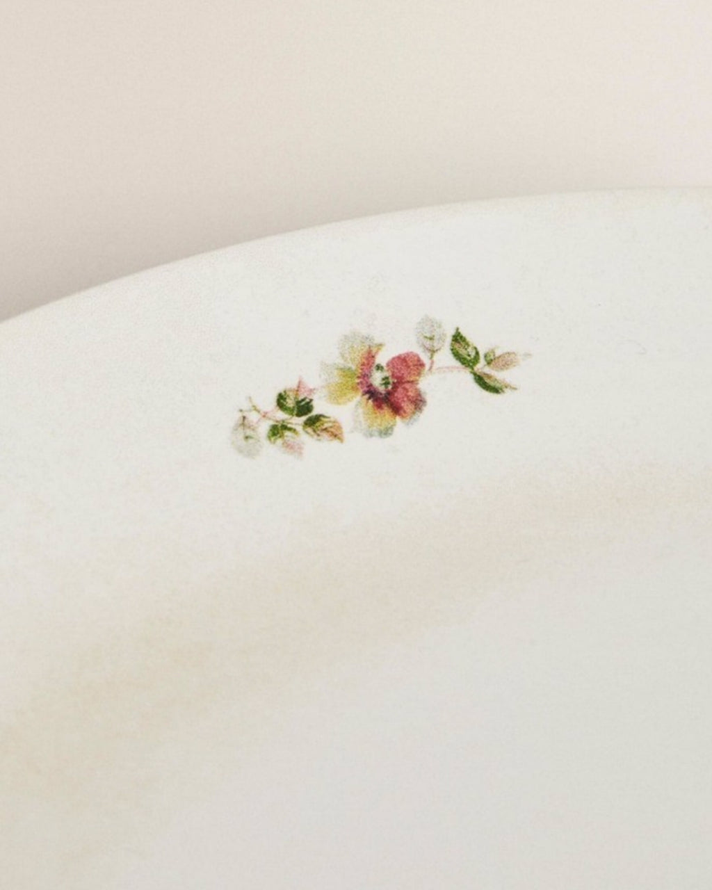 Floral Stoneware Round Large Serving Dish Platter