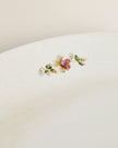 Floral Stoneware Round Large Serving Dish Platter
