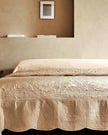Scalloped Edge Raised Damask Quilt