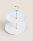 Two-Tier Stoneware Serving Dish