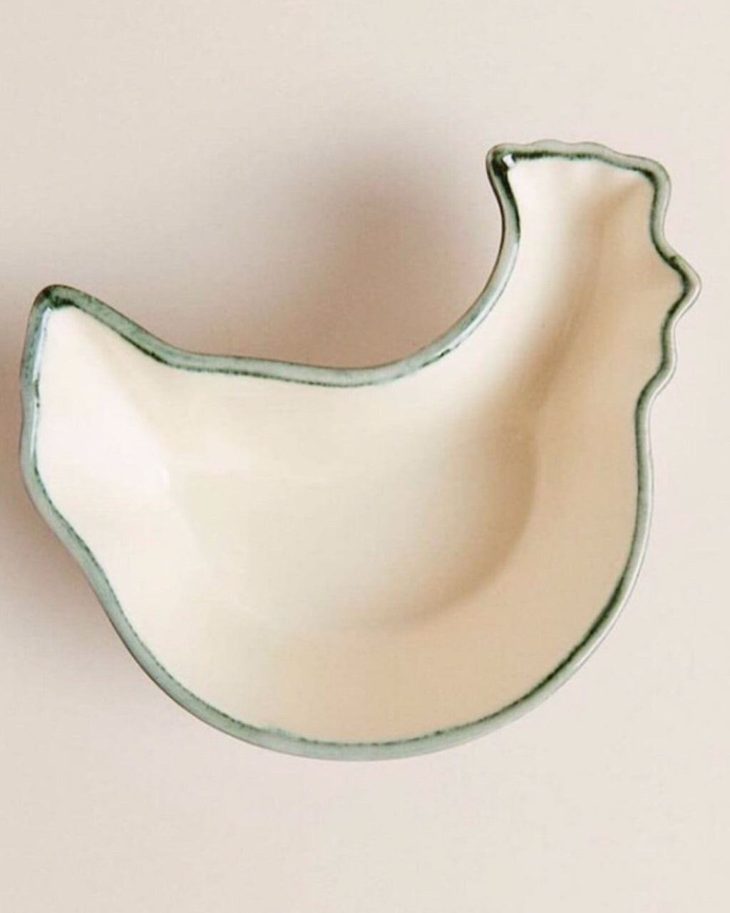 Hen-Shaped Earthenware Bowl