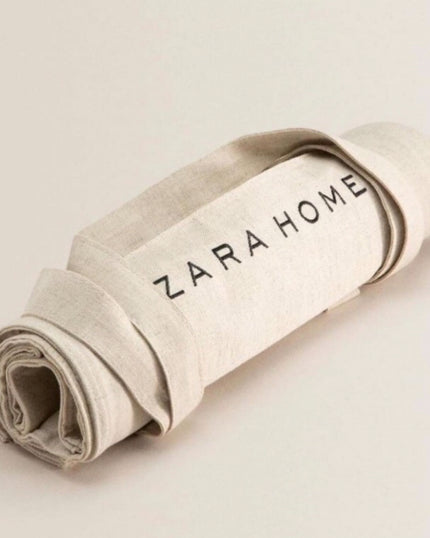 White Linen Tote in Cream