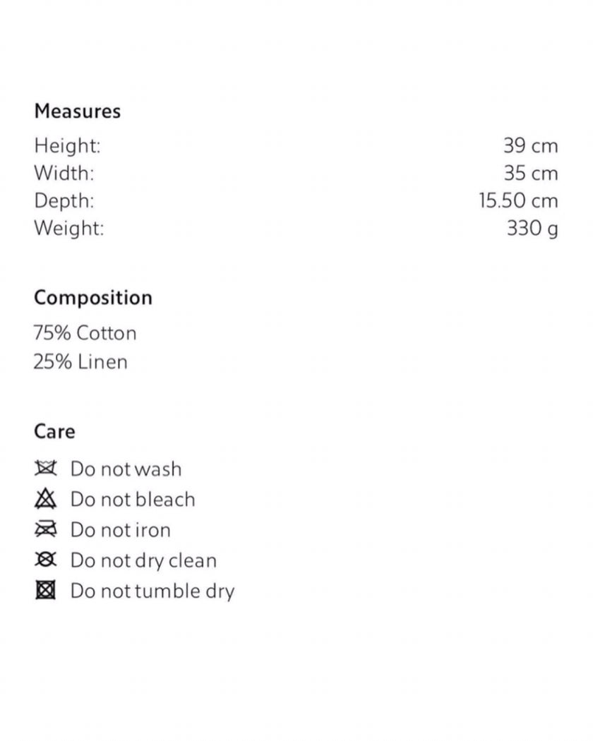 White Linen Tote in Cream