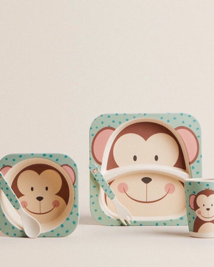 Children’s Melamine Monkey Tableware 5 Items