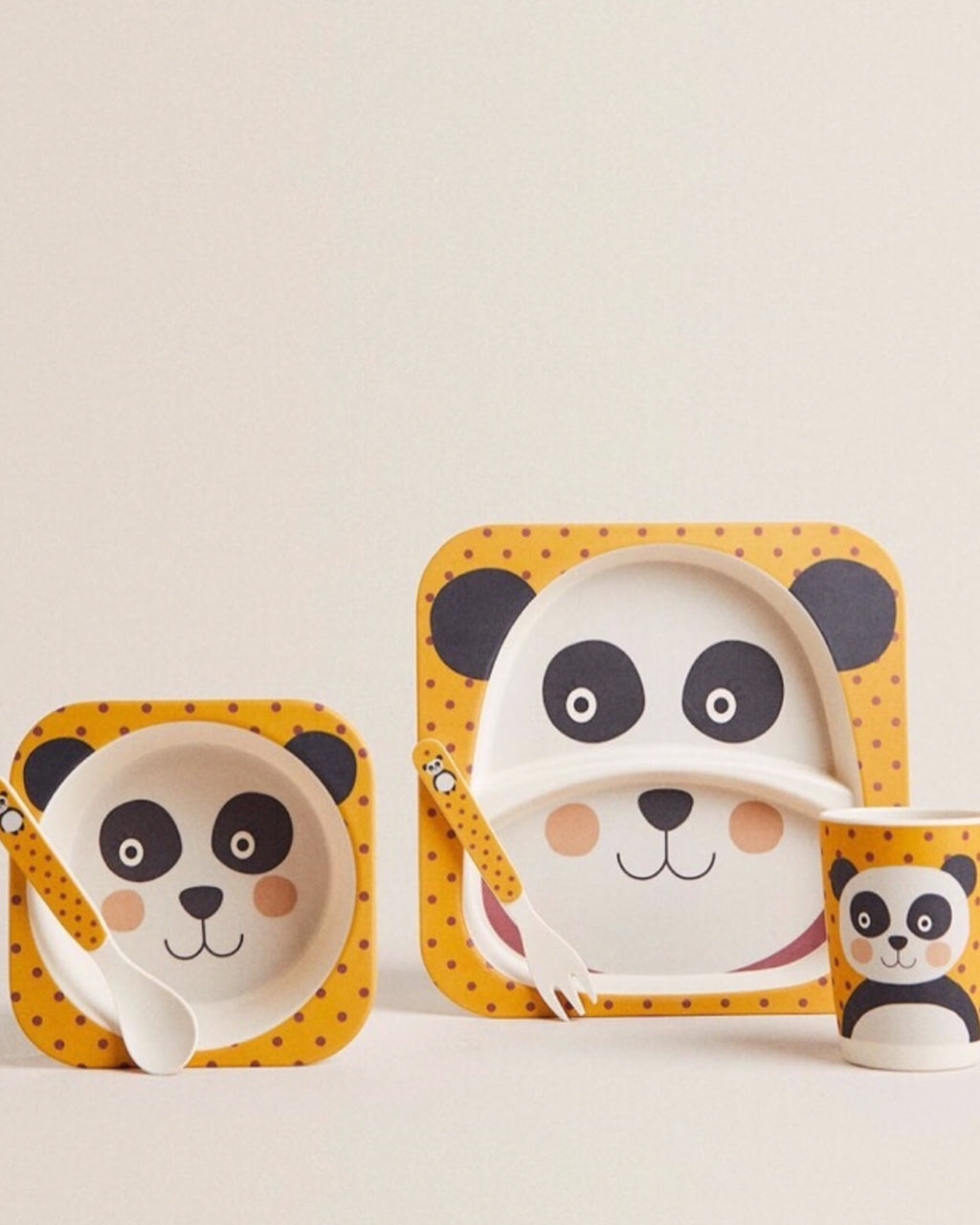 Children’s Melamine Panda Tableware 5 Items
