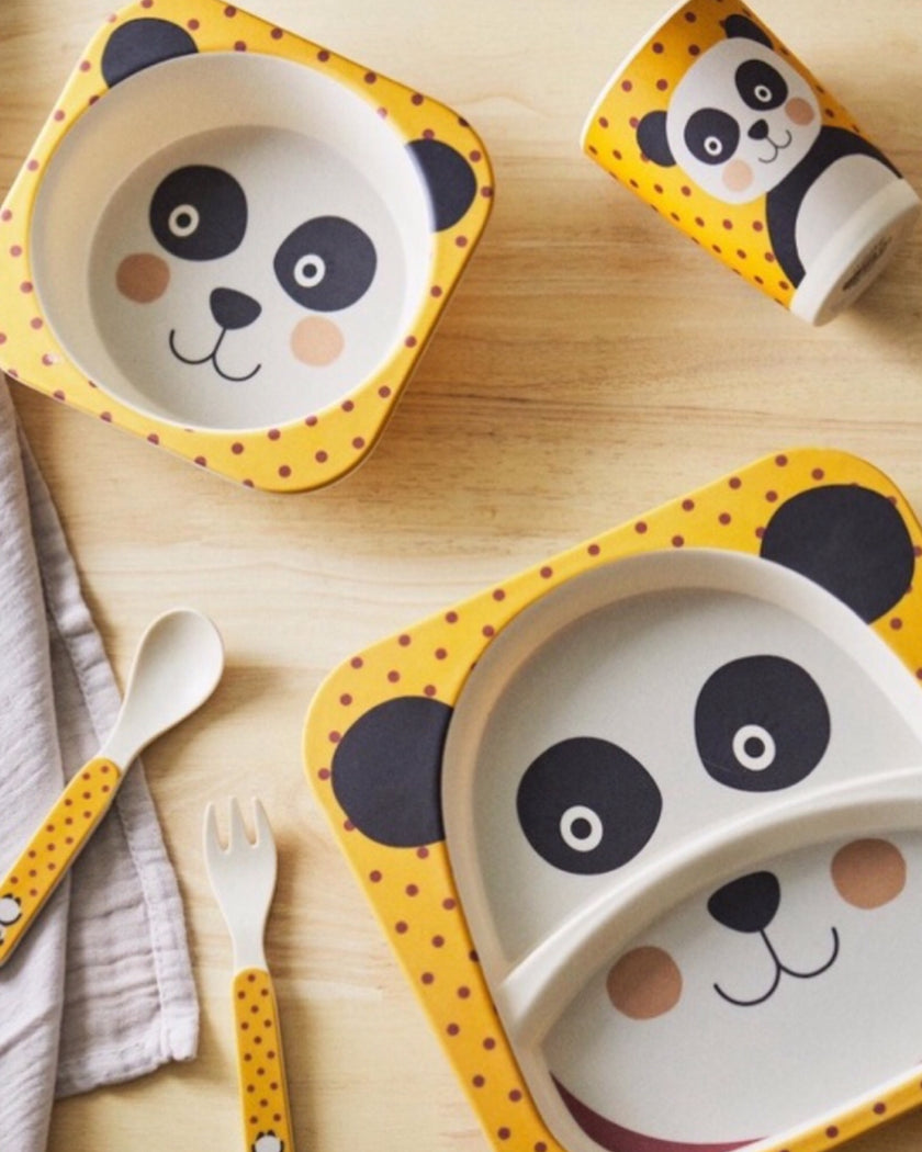 Children’s Melamine Panda Tableware 5 Items